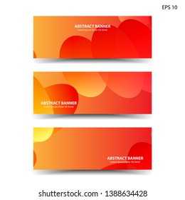 Abstract colorful circles background. Colorful smooth banner template - Vector
