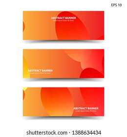 Abstract colorful circles background. Colorful smooth banner template - Vector
