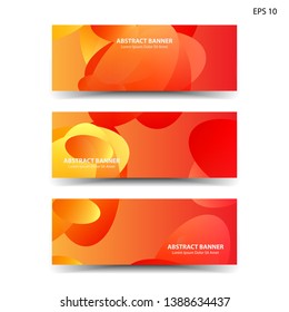 Abstract colorful circles background. Colorful smooth banner template - Vector
