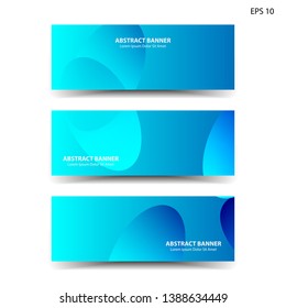 Abstract colorful circles background. Colorful smooth banner template - Vector
