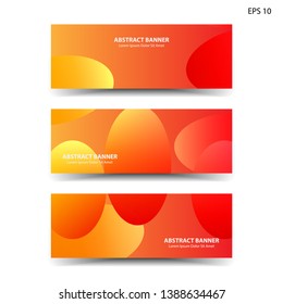 Abstract colorful circles background. Colorful smooth banner template - Vector
