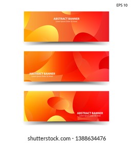 Abstract colorful circles background. Colorful smooth banner template - Vector
