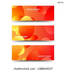 Abstract colorful circles background. Colorful smooth banner template - Vector

