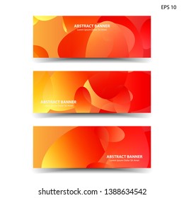 Abstract colorful circles background. Colorful smooth banner template - Vector
