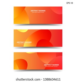 Abstract colorful circles background. Colorful smooth banner template - Vector
