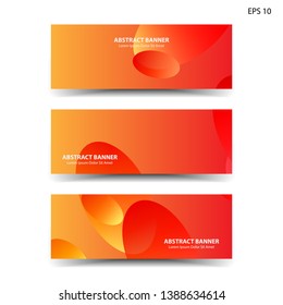 Abstract colorful circles background. Colorful smooth banner template - Vector
