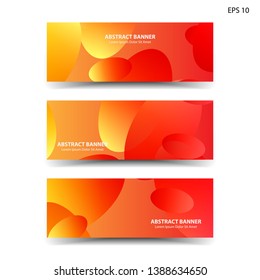 Abstract colorful circles background. Colorful smooth banner template - Vector
