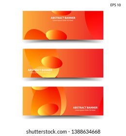 Abstract colorful circles background. Colorful smooth banner template - Vector
