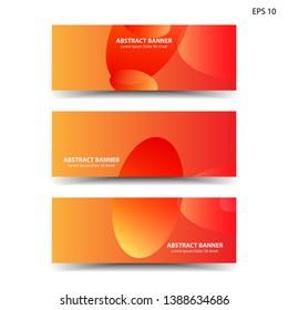 Abstract colorful circles background. Colorful smooth banner template - Vector
