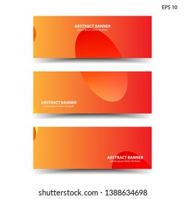 Abstract colorful circles background. Colorful smooth banner template - Vector
