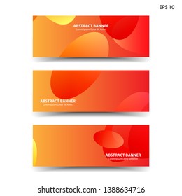 Abstract colorful circles background. Colorful smooth banner template - Vector
