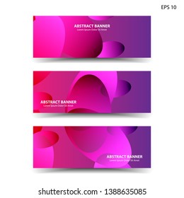 Abstract colorful circles background. Colorful smooth banner template - Vector

