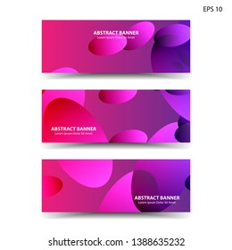 Abstract colorful circles background. Colorful smooth banner template - Vector
