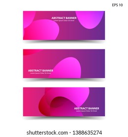 Abstract colorful circles background. Colorful smooth banner template - Vector
