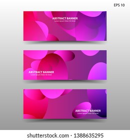 Abstract colorful circles background. Colorful smooth banner template - Vector

