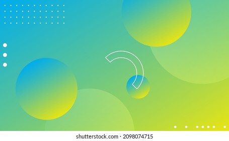 Abstract colorful circles background.  Trendy gradient shapes composition. Eps10 vector 
