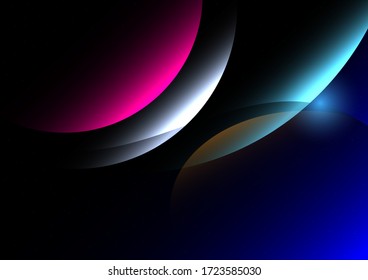 Abstract colorful circles Background& Wallpapers vector Art