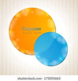 Abstract colorful circles concept design. Vector template eps 10