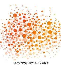 abstract colorful circles on a white background.