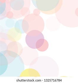 Abstract colorful  circles  pattern background. overlapping muticolor circles. 