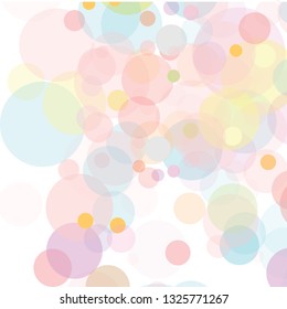 Abstract colorful  circles  pattern background. overlapping muticolor circles. 