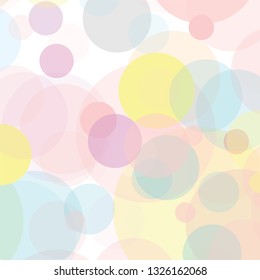 Abstract colorful  circles  pattern background. overlapping muticolor circles. 