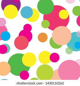 Abstract colorful circles pattern background