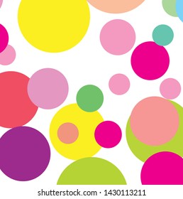 Abstract colorful circles pattern background