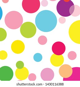 Abstract colorful circles pattern background