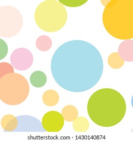 Abstract colorful circles pattern background