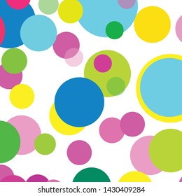 Abstract colorful circles pattern background