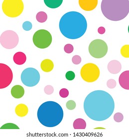 Abstract colorful circles pattern background