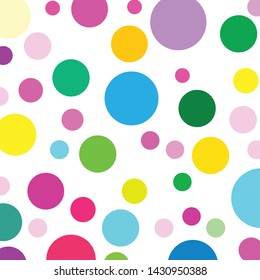Abstract colorful circles pattern background