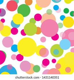 Abstract colorful circles pattern background