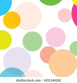 Abstract colorful circles pattern background