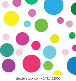 Abstract colorful circles pattern background