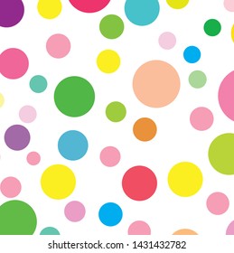 Abstract colorful circles pattern background