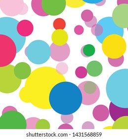 Abstract colorful circles pattern background