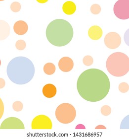 Abstract colorful circles pattern background. Nice seamless dots and circles pattern background with hand drawn elements for your design.