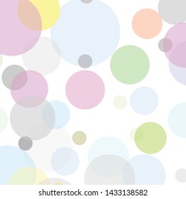 Abstract colorful circles pattern background