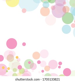 Abstract colorful circles pattern background. Nice dots and circles pattern background with hand drawn elements for your design.