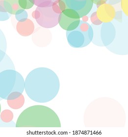 Abstract colorful circles pattern background. Nice dots and circles pattern background. Cute geometric with nice colors for your design.