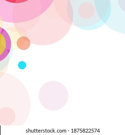 Abstract colorful circles pattern background. Nice dots and circles pattern background. Cute geometric with nice colors for your design.