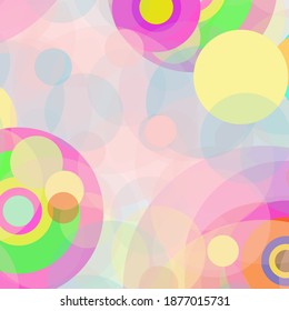 Resumen de color de los círculos de color de fondo. Bonitos puntos y círculos de fondo de patrón. Cuidada geométrica con colores agradables para tu diseño.