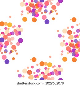 Abstract colorful circles pattern. Vector seamless background. Overlapping multicolor circles. Design template for fabric, background, postcards
