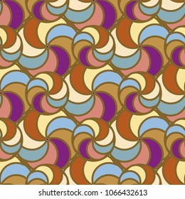 Abstract colorful circles seamless pattern for new background.