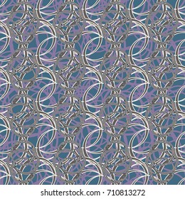 Abstract colorful circles seamless pattern for new background.