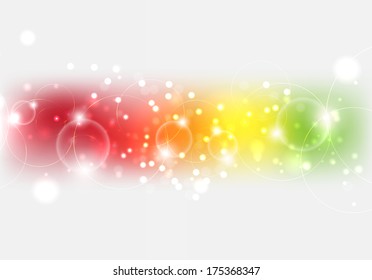 Abstract colorful circles and spark background. EPS10 vector illustration.