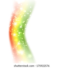 Abstract colorful circles and spark background. (EPS10 Vector)