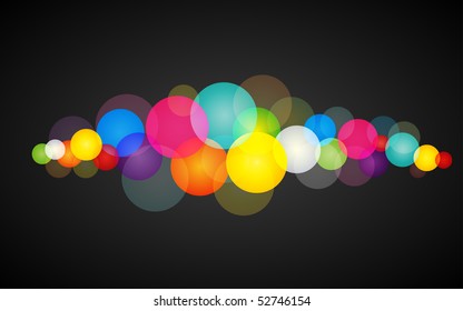 abstract colorful circles vector illustration